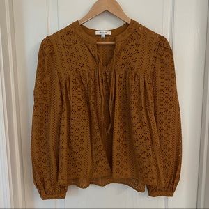 Madewell eyelet blouse